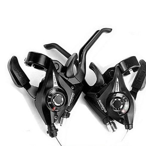 shimano 变速器山地车配件24速连体指拨ef51-8自行车变速拨把图片